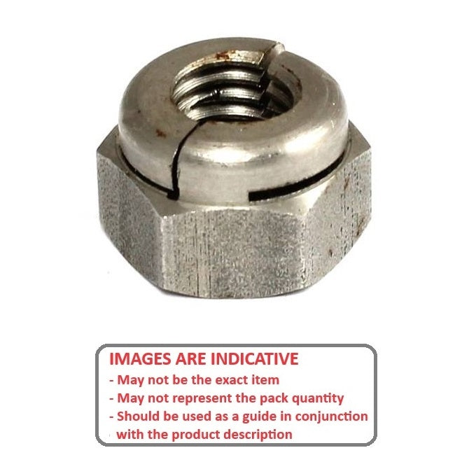 1059276 | NT050M-AE-S4 (PK-3) --- Aerotight Nuts - M5 - 5x0.8mm - 0.800 mm / 31.75 TPI 6.02 mm - Stainless Steel 303/304 Similar to A2, 18-8 HRB80 Nut