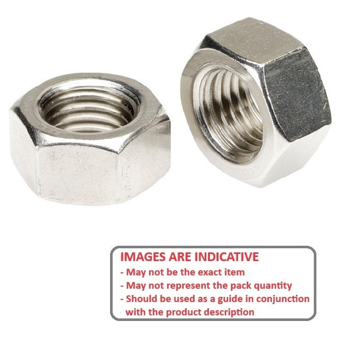 1064221 | NT060M-HX-AL (PK-25) --- Hexagonal Nuts - M6 - 6x1mm - 5x10 mm Full - Aluminium Nut