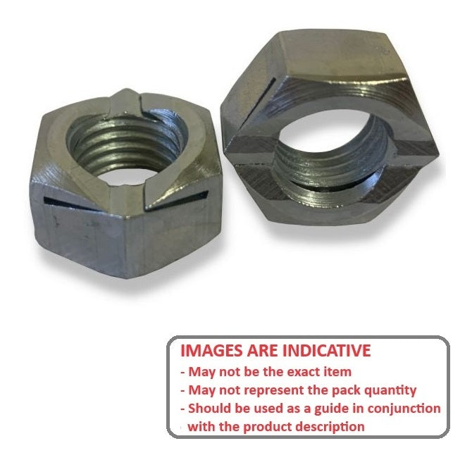 1130231 | NT240M-BX-CZ (PK-100) --- Hexagonal Nuts - M24 - 24x3mm - 18.8x36 mm Binx - Zinc Plated Steel Nut