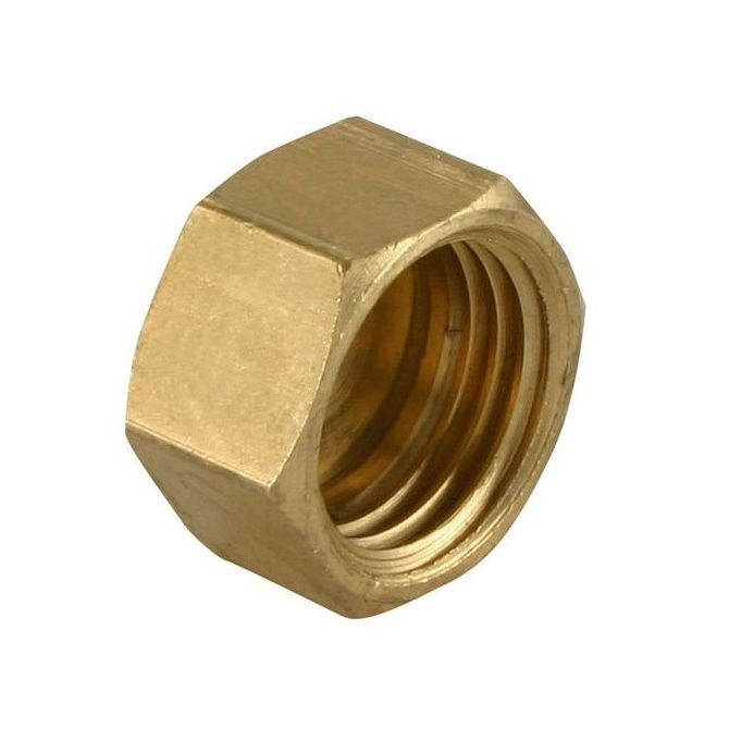 1089352 | NT100M-HX-BR (PK-5) --- Hexagonal Nuts - M10 - 10x1.5mm - 8x17 mm Full - Brass Nut