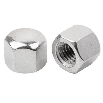 1063091 | NT050M-CP-S4 (PK-10) --- Cap Nuts - M5 - 5x0.8mm - 304 Stainless - 6.64 - 8.0 Nut