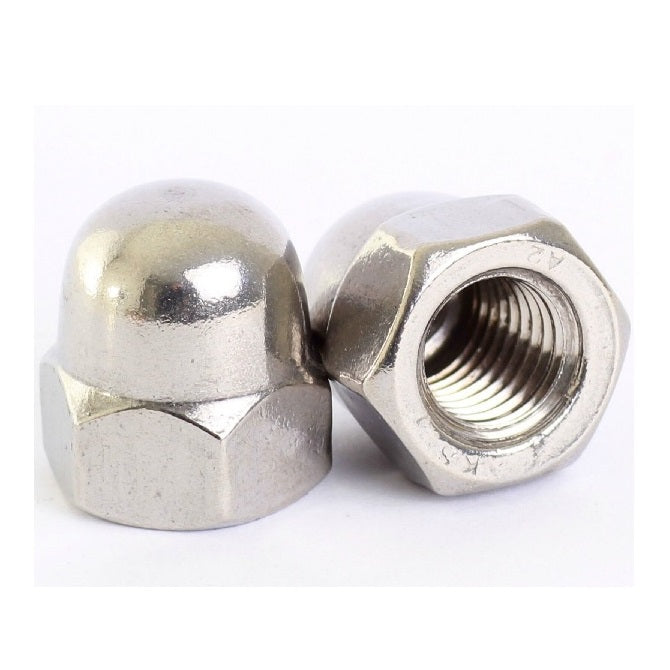 Dome Nuts - 1/2-20 UNF -12.7mm- 304 Stainless 23.81 mm