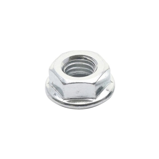 Flanged Nuts - M6 -6x1mm- Zinc Plated Steel 5.8 mm