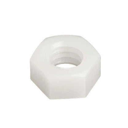 1056277 | NT048C-HX-NY (PK-35) --- Hexagonal Nuts - 10-24 UNC - 4.76mm - 3.57x9.53 mm Full - Nylon Polyamide 6/6 Natural Nut