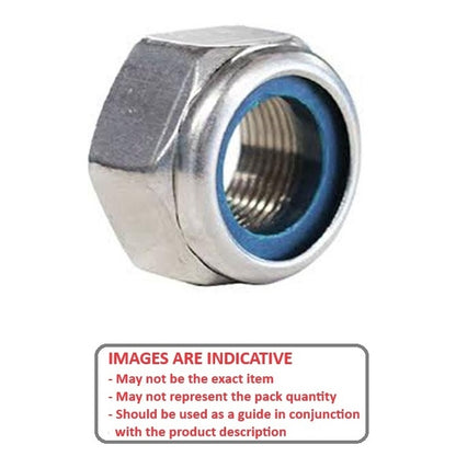 1039059 | NT020M-NI-S4 (PK-2) --- Hexagonal Nuts - M2 - 2x0.4mm - - - - Nylon Insert - Stainless Steel 304 Similar to A2, 18-8 HRB80 Nut