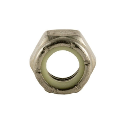 1040892 | NT022C-NI-CS (PK-10) --- Hexagonal Nuts - 2-56 UNC - 2.18mm - 3.7x6.4 mm Nylon Insert - Steel - Plated Nut