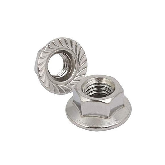Flanged Nuts - M12 -12x1.75mm- 304 Stainless