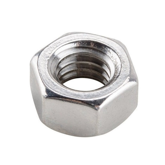 Hexagonal Nuts - 10-24 UNC -4.76mm- Left Hand 6.35x9.27 mm - Stainless Steel 304 Similar to A2, 18-8 HRB80