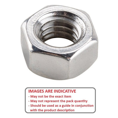 1043963 | NT030M-HX-S6 (PK-5) --- Hexagonal Nuts - M3 - 3x0.5mm - 2.3x5.5 mm Full - Stainless Steel 316 Similar to A4, 18-10 Nut