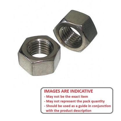 1064239 | NT060M-HX-CS (PK-11) --- Hexagonal Nuts - M6 - 6x1mm - 5x10 mm Full - Steel Alloy Nut