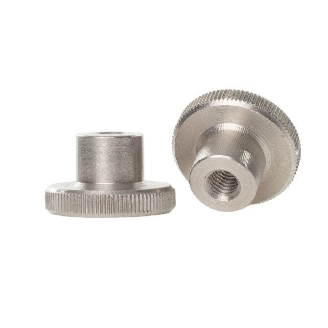 Thumb Nuts - 1/4-20 UNC -6.35mm- 12.7x6.35 mm - Stainless Steel 303/304 Similar to A2, 18-8 HRB80