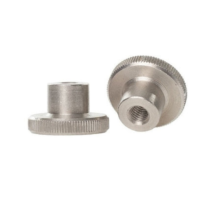 Thumb Nuts - 1/4-20 UNC -6.35mm- 19.1x6.35 mm - Stainless Steel 303/304 Similar to A2, 18-8 HRB80