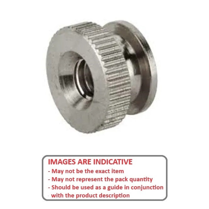 1085203 | NT095C-THC-S3 (Each) --- Thumb Nuts - 3/8-16 UNC - 9.53mm - 11.9x5.56 mm Collared - Stainless Steel 303 Similar to A2, 304, 18-8 Nut