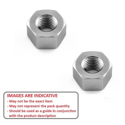 1096532 | NT120M-HX-T5 (PK-1000) --- Hexagonal Nuts - M12 - 12x1.75mm - 10.6x19 mm Full - Titanium Ti-Gr-5 - 6AL-4V Nut