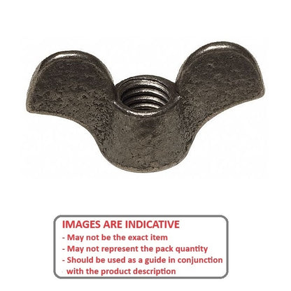 1103209 | NT127C-WC-MI (Each) --- Wing Nuts - 1/2-13 UNC - 12.7mm - 57.15x30.14 mm Malleable Iron - Iron Nut
