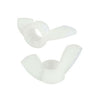 Wing Nuts - M6 -6x1mm- 20x12 mm - Natural Nylon 6.6