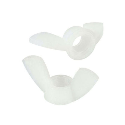 1088918 | NT100M-WG-NY (PK-50) --- Wing Nuts - M10 - 10x1.5mm - 34x20 mm - Natural Nylon 6.6 Nut