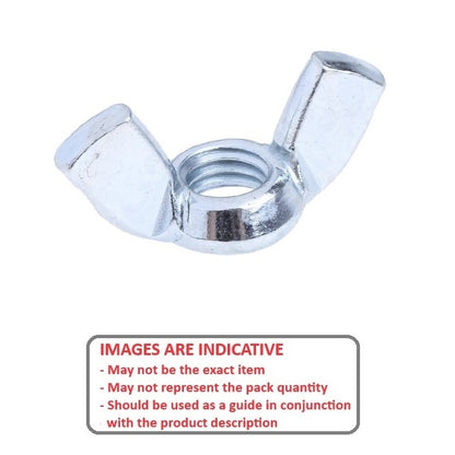 1114292 | NT160M-WG-CZ (PK-25) --- Wing Nuts - M16 - 16x2mm - - - - - Steel - Plated Nut