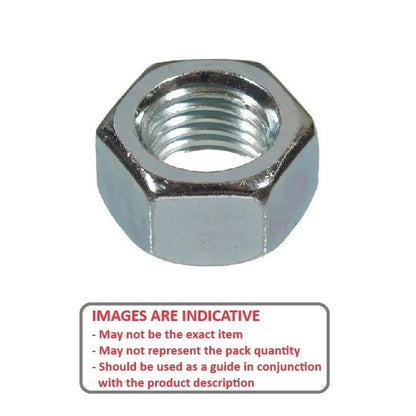 1039434 | NT022C-HX-CZ (PK-50) --- Hexagonal Nuts - 2-56 UNC - 2.18mm - 1.68x4.76 mm Full - Steel - Zinc Plated Nut