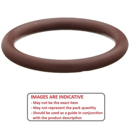 1163944 | OR-04400-400-VBR75 (Pack of 5)  --- Fluoroelastomer Packs O-Rings - 44x4 mm - Brown Fluoroelastomer - Fluoroelastomer O-Ring