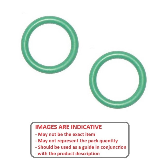1178114 | OR-07300-170-S70-G (PK-50) --- Silicone Rubber Packs O-Rings - 73x1.7 mm - Green - Silicone Rubber O-Ring