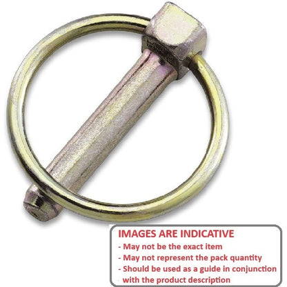 1073192 | LYP-CLK-064-032-CZ (Each) --- Clik Pins - 6.35x31.8x3 mm - Carbon Steel Zinc Plated Heat Treated Pin