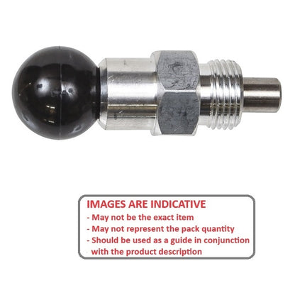 1071611 | BSD-25LORS (Each) --- Pull Pins - 6.35x14.288x38.1 mm Round Handle - Steel Pin