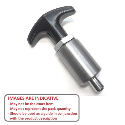 1101457 | BSD-65ALRS (Each) --- Pull Pins - 12.7x14.288x57.15 mm Tee Handle - Aluminium and Steel Pin