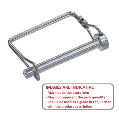 1073154 | LYP-Q2-064-064-S4 (PK-2) --- Wire Lock Lynch Pins - 6.35x63.5x2.3 mm Double Wire - Stainless Steel 304 Similar to A2, 18-8 HRB80 Pin