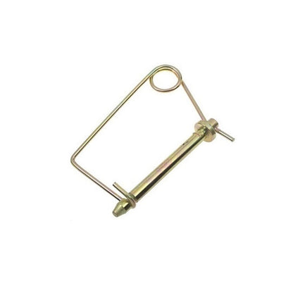 1088289 | LYP-T1-095-057-CZ (PK-25) --- Wire Lock Lynch Pins - 9.53x57.15x2.3 mm Single Wire - Carbon Steel Spring Wire Zinc Plated Pin