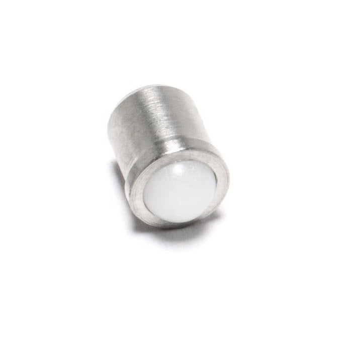 Ball Push Fit Plungers - 3.18x6.4 mm - 8.9 N Steel Body - Acetal