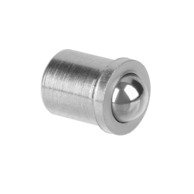 1050728 | PLBP-040-050-S3-005 (PK-20) --- Ball Push Fit Plungers - 4x5 mm - 3 N Stainless Body - Stainless Steel 400 Series Hardened Plunger