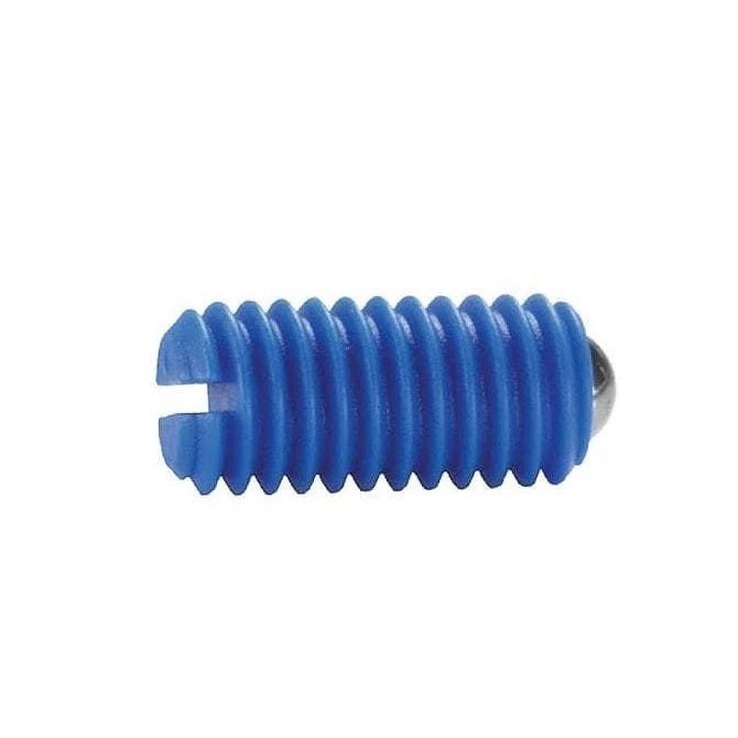 Ball Threaded Plungers - M10 - 10x1.5mm - 16 mm - 10 N Acetal Body - Acetal with Stainless Ball