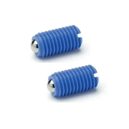1044219 | PLBT-030M-120-AS-003 (PK-40) --- Ball Threaded Plungers - M3 - 3x0.5mm - 12 mm - 1.5 N Acetal Body - Acetal with Stainless Ball Plunger
