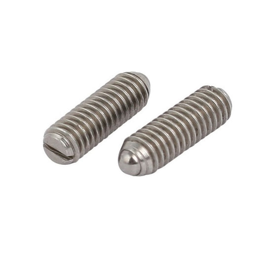 Ball Threaded Plungers - M4 - 4x0.7mm - 6 mm - 3 N Stainless Body - Stainless Steel 303 Similar to A2, 304, 18-8 