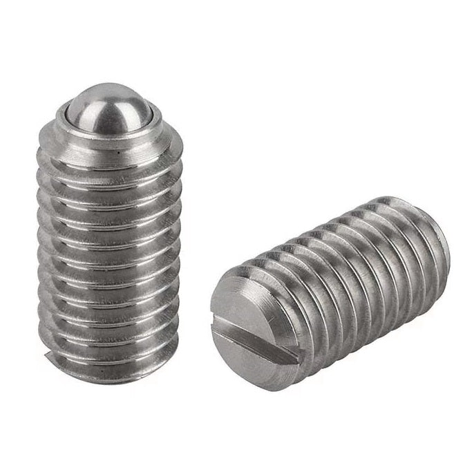 1044221 | PLBT-030M-120-S3-005 (PK-20) --- Ball Threaded Plungers - M3 - 3x0.5mm - 12 mm - 2 N Stainless Body - Stainless Steel 303 Similar to A2, 304, 18-8 Plunger