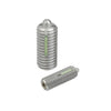 Ball Threaded Plungers - M6 - 6x1mm - 14 mm - 9 N Stainless Body and Ball with Threadlock - Stainless Steel 303 Similar to A2, 304, 18-8 