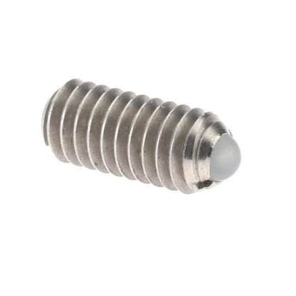 1042268 | PLBT-028F-048-S3N-002 (Each) --- Ball Threaded Plungers - 4-48 UNF - 2.85mm - 4.8 mm - 0.6 N Stainless Body - Stainless Steel 303 Grade with Nylon Ball Plunger