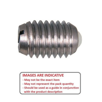 1058578 | PLST-048F-191-AS-012 (Each) --- Spring Plungers - 10-32 UNF - 4.76mm - 19.1 mm - 5.8 N No Handle - Stainless Steel Body with Acetal Plunger