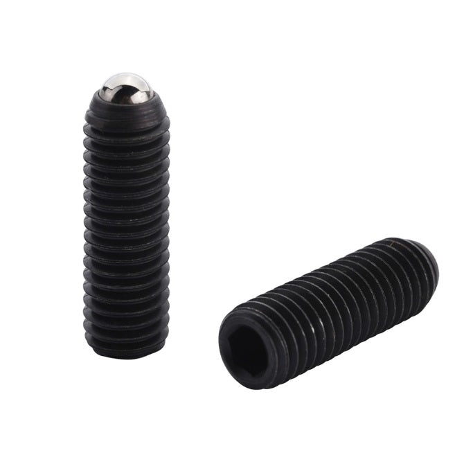 Ball Threaded Plungers - M10 - 10x1.5mm - 16 mm - 10 N Steel Body - Stainless Steel 303/304 Similar to A2, 18-8 HRB80