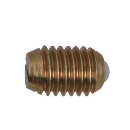 Ball Threaded Plungers - 3/8-16 UNC - 9.53mm - 15.9 mm - 22.2 N  - Steel Body with Nylon Ball