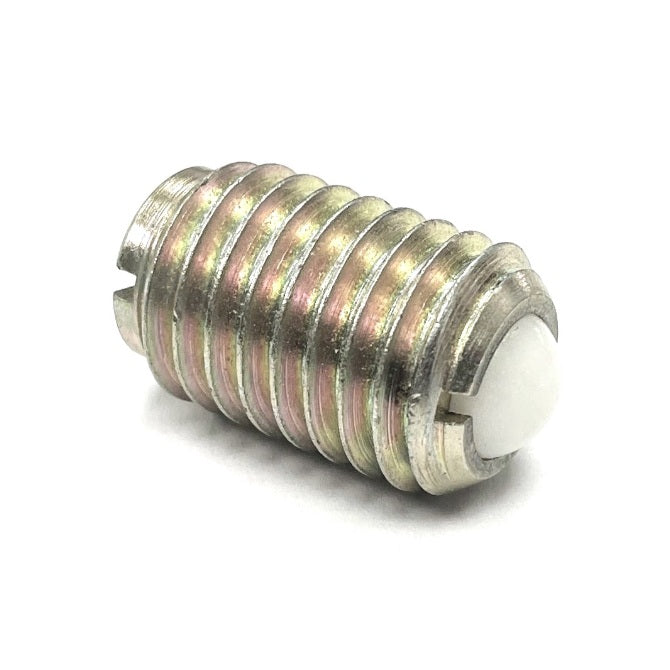 1058501 | PLBT-048F-130-CN-007 (Each) --- Ball Threaded Plungers - 10-32 UNF - 4.76mm - 13 mm - 2.2 N - Steel Body with Nylon Ball Plunger