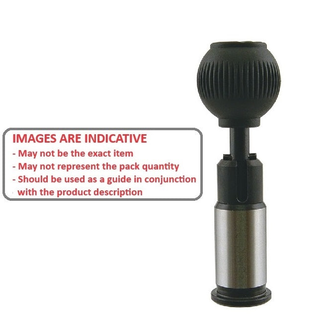 1151948 | PLI-P-250-500-42-LSP-BG (Each) --- Indexing Precision Plungers - 38x60 mm - 2 N Ball Grip - Steel Plunger