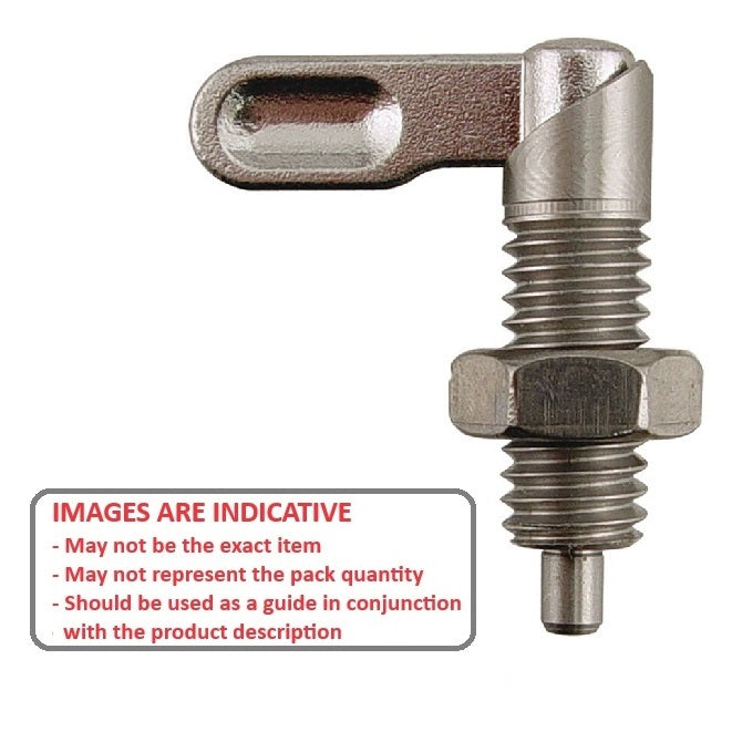 1086173 | PLIT-050-095C-10-G-S3-N (Each) --- Indexing Plungers - 3/8-16 UNC - 9.53mm - 20 mm - 0.5 N Grip - Stainless Steel Plunger