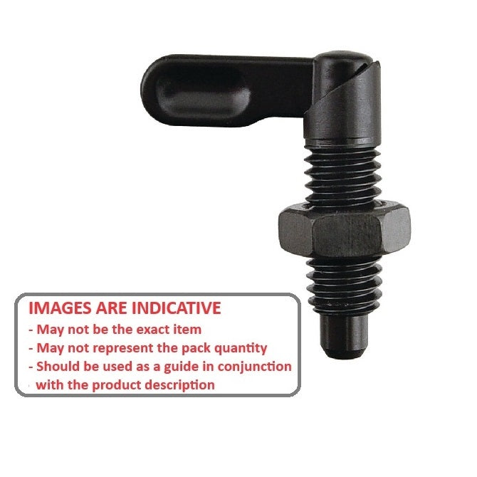 1087632 | PLIT-040-095F-10-G-C-N (Each) --- Indexing Plungers - 3/8-24 UNF - 9.53mm - 20 mm - 0.4 N Grip - Steel Plunger