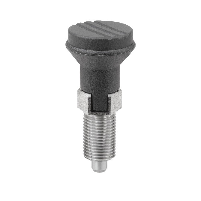 1085997 | PLIT-050-095C-47-LK-S3 (Each) --- Indexing Plungers - 3/8-16 UNC - 9.53mm - 17 mm - 0.5 N Locking - Stainless Steel 303 Similar to A2, 304, 18-8 Plunger