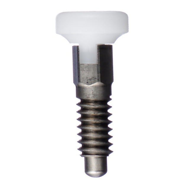 1091163 | PLST-100M-200-HSL-009 (Each) --- Spring Plungers - M10 - 10x1.5mm - 20 mm - 1 N Acetal Handle - Stainless Steel with Acetal Plunger
