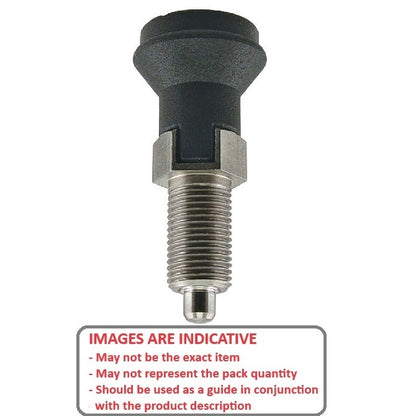 1115344 | PLIT-080-160-150-68-LKP-S3 (Each) --- Indexing Pull Knob Plungers - M16 Extra Fine - 16x1.5mm - 68 mm - 1.5 N Stainless and Plastic - Stainless Steel 303 Similar to A2, 304, 18-8 Plunger