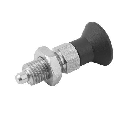 1131844 | PLIT-160-240-200-96-KPN-S3 (Each) --- Indexing Pull Knob Plungers - M24 Fine - 24x2mm - 96 mm - 9.1 N Stainless and Plastic - Stainless Steel 303 Similar to A2, 304, 18-8 Plunger