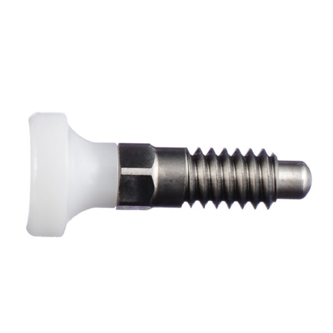 1071194 | PLST-064C-127-HS-002 (Each) --- Spring Plungers - 1/4-20 UNC - 6.35mm - 12.7 mm - 0.5 N Acetal Handle - Stainless Steel with Acetal Plunger